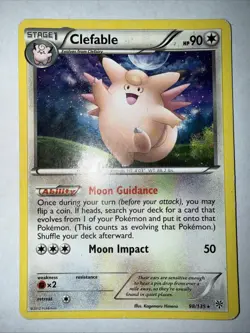 Pokemon TCG Clefable Black and White Plasma Storm Card 98/135 Regular Rare MP/HP - Image 1