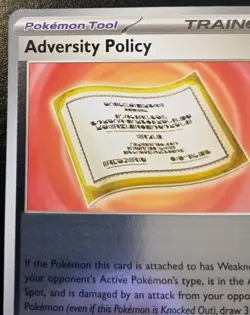 Adversity Policy 074/086 Reverse Holo Uncommon Chaos Rising Pokemon TCG - Image 2
