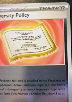 Adversity Policy 074/086 Reverse Holo Uncommon Chaos Rising Pokemon TCG - Image 3