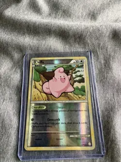 Cleffa HeartGold & SoulSilver Reverse Holo Foil Pokemon TCG Card 17/123 HP - Image 1