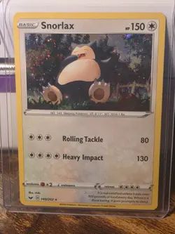 2020 Pokemon Sword & Shield (COSMOS) Snorlax Rare Holo 140/202 LP - Image 1