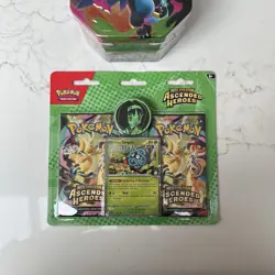 Pokemon TCG Ascended Heros Double Blister Pack & Mega Charizard X ex Tin - New - Image 3