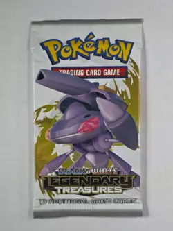 Pokemon TCG Black & White Legendary Treasures Genesect Sealed Booster Pack - Image 1