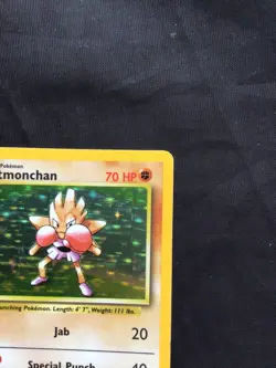 Pokemon Cards: Base Set Rare Holo: Hitmonchan 7/102 - Image 4