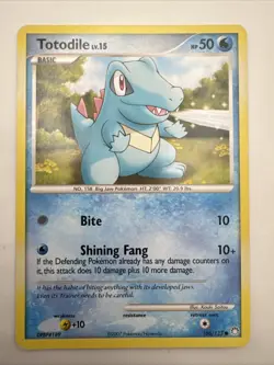 Pokemon Cards - 2007 Mysterious Treasures - 106/123 Totodile - Image 1