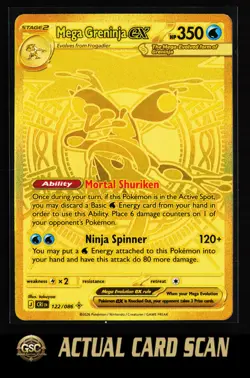 Mega Greninja ex #122/086 Pokemon TCG ME04: Chaos Rising Holo - Image 1