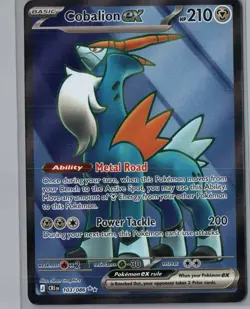 Cobalion ex 103/086 Ultra Rare Chaos Rising Pokemon Holo Near Mint - Image 1