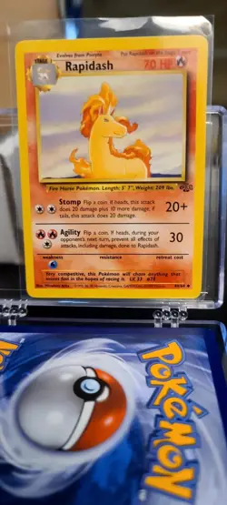 Pokemon Jungle/Base Set 2Cards Ponyta/Rapidash LP - Image 1