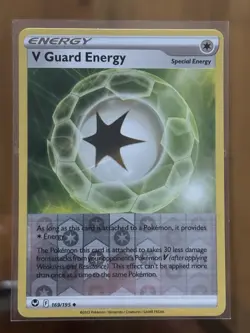 Pokemon - V Guard Energy - 169/195 - Reverse Holo - Silver Tempest - NM/M - Image 1
