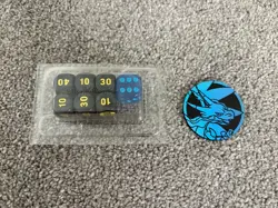 Pokemon Phantasmal Flames ETB Mega Charizard Coin & Dice Set (sealed) - Image 1