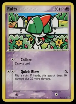 Ralts 81/113 Common Delta Species Pokemon Lightly Played - Image 1