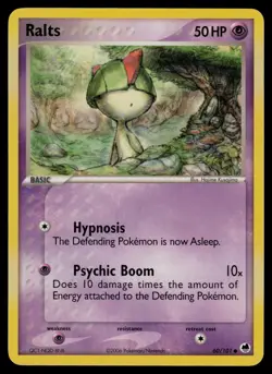 Ralts 60/101 Common Dragon Frontiers Pokemon Lightly Played - Image 1