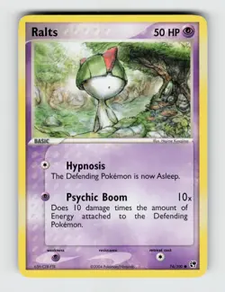 Ralts 74/100 Common Sandstorm Pokemon 2003 Lightly Played - Image 1