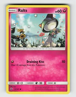 Ralts 91/147 Common Burning Shadows Pokemon 2017 Lightly Played - Image 1