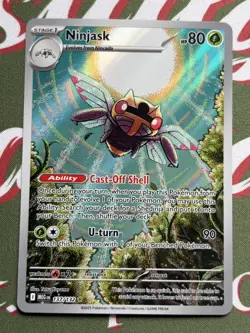 Pokemon Card Ninjask 137/132 Illustration Rare Mega Evolutions Mint Pack Fresh - Image 3