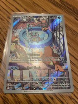 Squirtle Stellar Crown Holo Illustration Rare Card 148/142 Sv07 NM/M Condition - Image 1