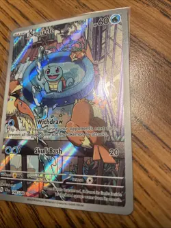 Squirtle Stellar Crown Holo Illustration Rare Card 148/142 Sv07 NM/M Condition - Image 3