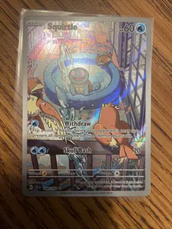 Squirtle Stellar Crown Holo Illustration Rare Card 148/142 Sv07 NM/M Condition - Image 4