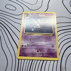 Pokemon TCG Haunter Fossil Card 21/62 Regular Rare LP - Image 2