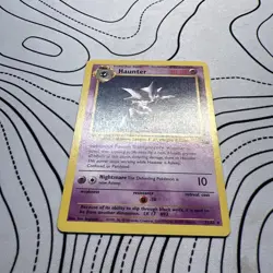 Pokemon TCG Haunter Fossil Card 21/62 Regular Rare LP - Image 3