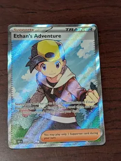 Ethans Adventure 221/182 (DRI) Destined Rivals NM Full Art Pokemon Card - Image 1