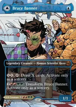 ~ Bruce Banner(Borderless) (0331) ~ NM ~ Marvel Super Heroes ~ MTG ~ - Image 1