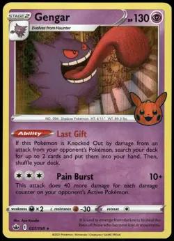 Gengar 057/198 Holo Trick or Trade BOOster Pokemon Card 2022 Near Mint - Image 1