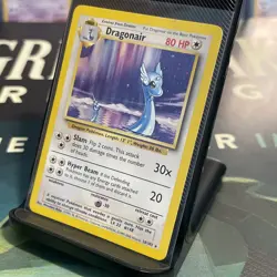 Dragonair 18/102 Base Set - Rare Unlimited - WoTC Pokemon Card 1999 LP - Image 3