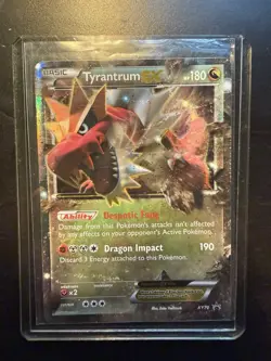 Pokemon TCG Tyrantrum EX Black Star Promos Holo Card XY70 MP - Image 1