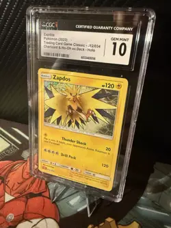 Pokemon Zapdos 012/034 Holo Rare CLC Trading Card Game Classic CGC 10 Gem Mint - Image 3