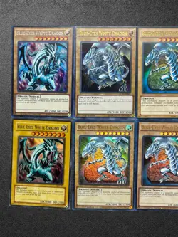 YuGiOh Blue-Eyes White Dragon 8x Card Collection Lot Multi-Art SDK LOB MGED - Image 2