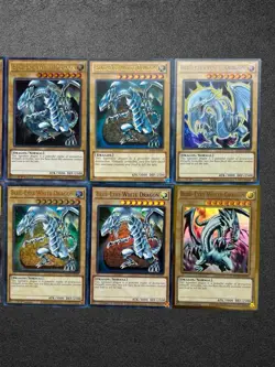 YuGiOh Blue-Eyes White Dragon 8x Card Collection Lot Multi-Art SDK LOB MGED - Image 3