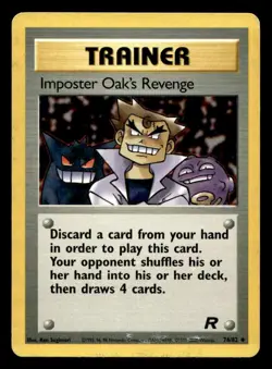 Pokemon Card Team Rocket Imposter Oak's Revenge 76/82 Uncommon Gengar - Image 1