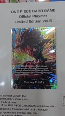 One Piece Card Game Official Playmat Limited Edition Vol.5 + Promo Card - Image 2