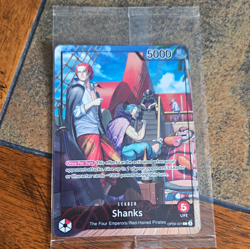 Bandai One Piece Card Game Shanks Leader OP09-001 English 5000 Power - Image 1
