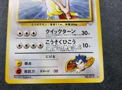 Pokemon TCG Japanese GYM Challenge From The Darkness - Koga's Pidgeotto #17 NM - Image 3