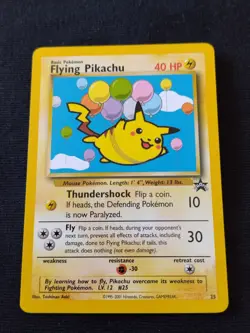 Pokemon Card Flying Pikachu League Promo Black Star #25 WOTC 2001 EX - Image 1
