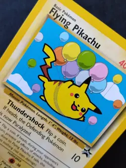Pokemon Card Flying Pikachu League Promo Black Star #25 WOTC 2001 EX - Image 2
