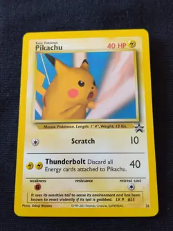 Pokemon Card Pikachu Snap Promo Black Star #26 Wizards Of The Coast 2001 EX+ - Image 1