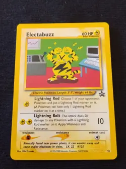 Pokemon Card Electabuzz League Promo Black Star #46 Wizards Of The Coast 2002 NM - Image 1