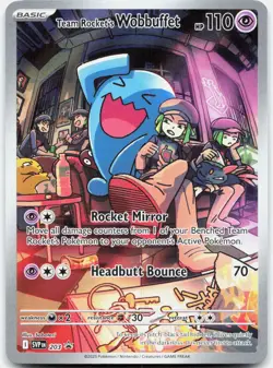 Team Rocket's Wobbuffet Holo Promo SV: Scarlet & Violet Promo Cards 203 LP - Image 1