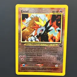Pokemon Entei 34/53 SWIRLS Wotc Promo Reverse Holo Promo Basic 80HP Card A - Image 1