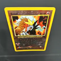 Pokemon Entei 34/53 SWIRLS Wotc Promo Reverse Holo Promo Basic 80HP Card A - Image 3
