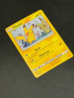 2019 Pokemon Sun & Moon Black Star Promos Holo Pikachu #SM162 - Image 1