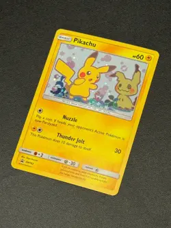2019 Pokemon Sun & Moon Black Star Promos Holo Pikachu #SM162 - Image 2