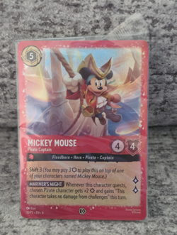 Disney Lorcana TCG Mickey Mouse - Pirate Captain 18/P2 Foil Ruby Promo EN - Image 1
