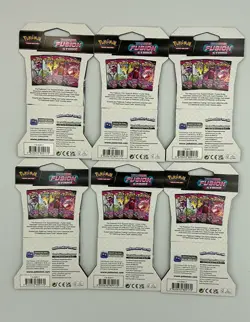 Pokemon TCG: Sword & Shield-Fusion Strike Sleeved Booster Pack (LOT OF 6) - Image 2