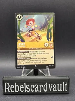 Disney Lorcana Wilds Unknown Jessie Lively Cowgirl 20/204 Super Rare Regular - Image 1