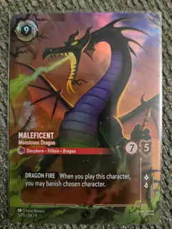 Disney Lorcana Maleficent - Monstrous Dragon 5/P3 Promo Foil Store Championship - Image 1
