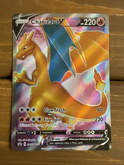 Charizard V SWSH050 Champions Path ETB Promo 2020 Holo Card Pokemon TCG - Image 1
